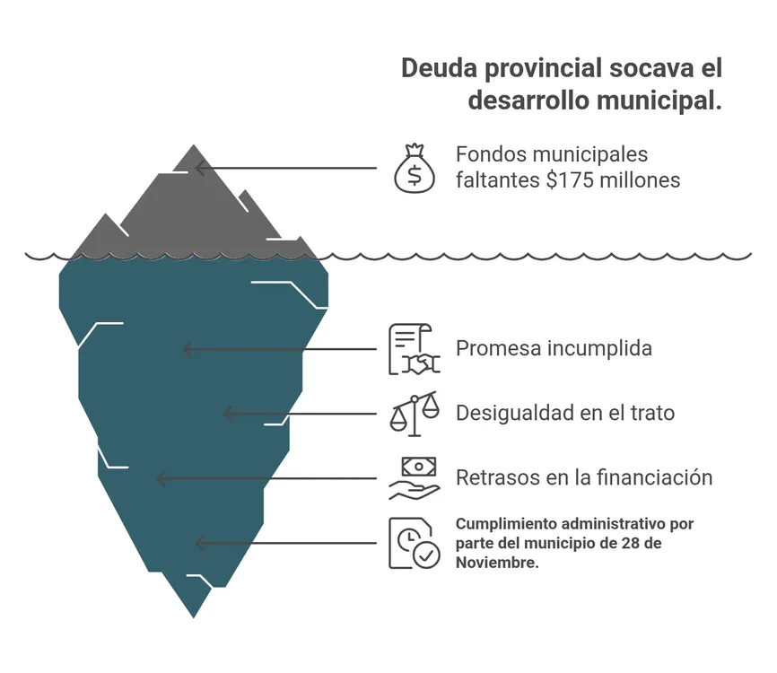 La Provincia le debe 175 millones al Municipio de 28 de Noviembre - visual selection